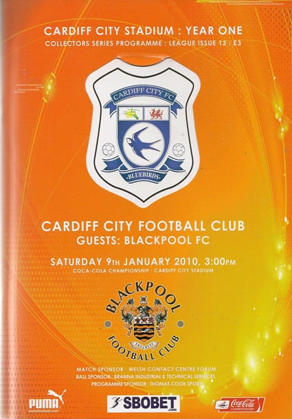 Cardiff City FC v Blackpool FC